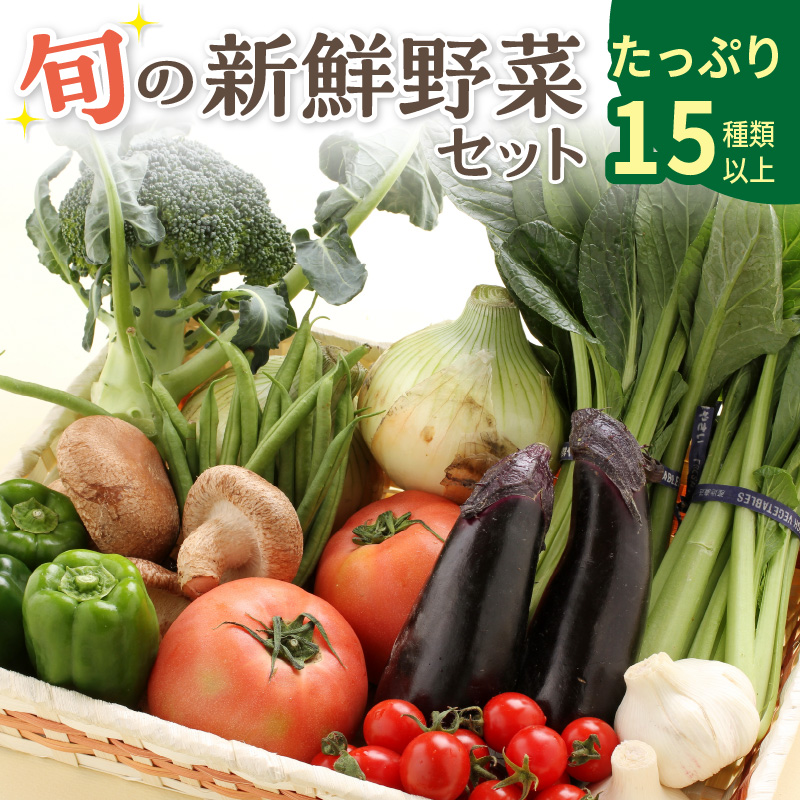 【0054】旬の新鮮野菜セットたっぷり15種以上